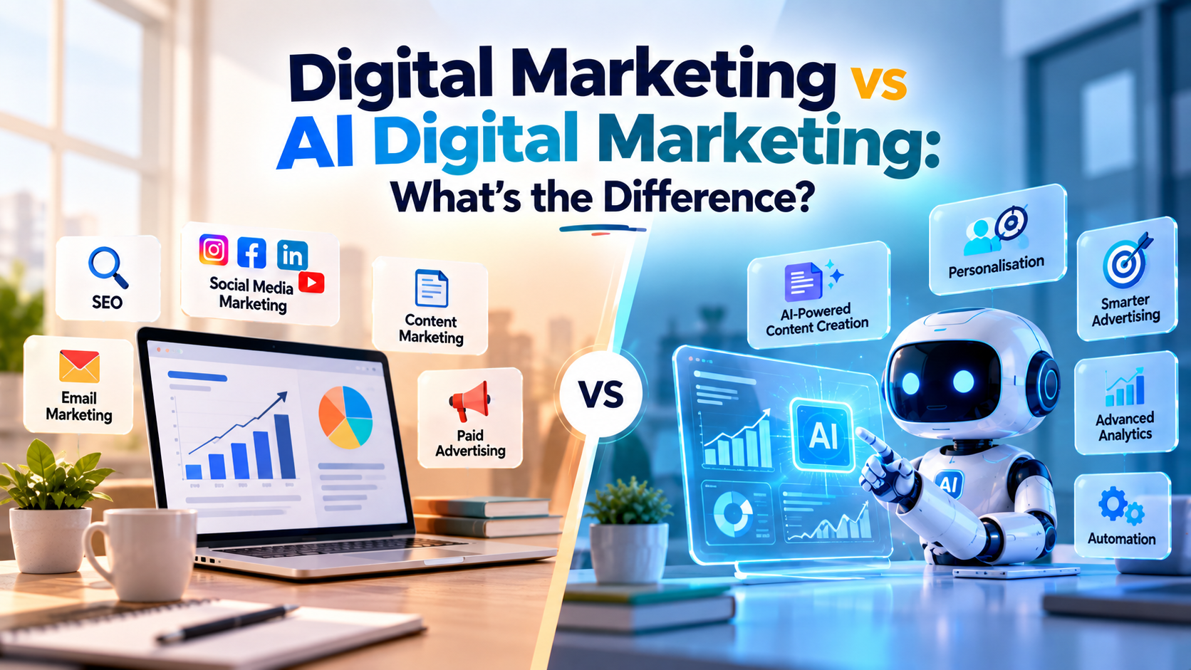 Digital Marketing vs AI Digital Marketing: What's the Difference?