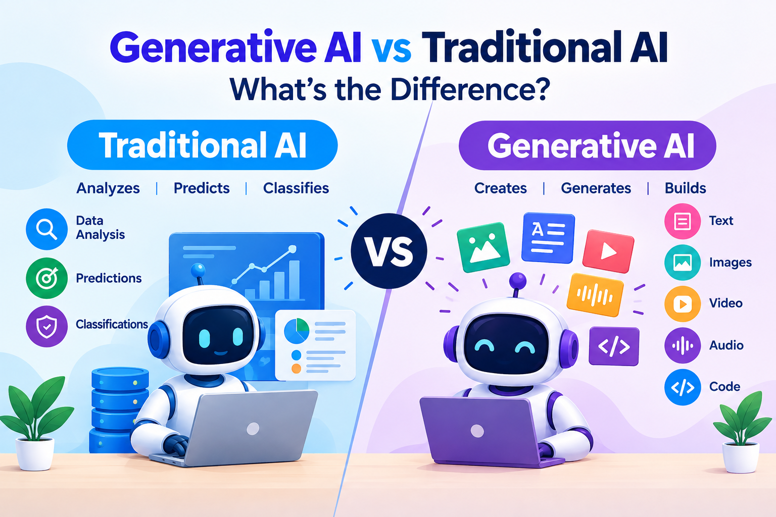 Generative AI vs Traditional AI What's the Difference?