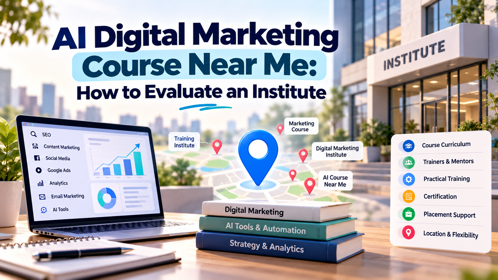 AI Digital Marketing Course Near Me: How to Evaluate an Institute